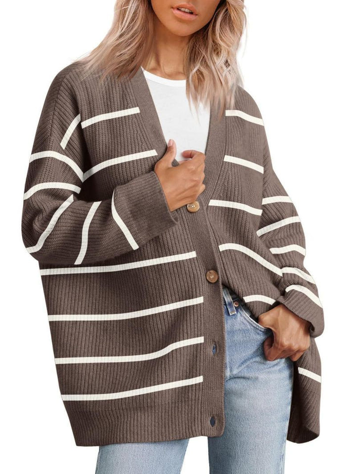 Solid Color V-Neck Sweater