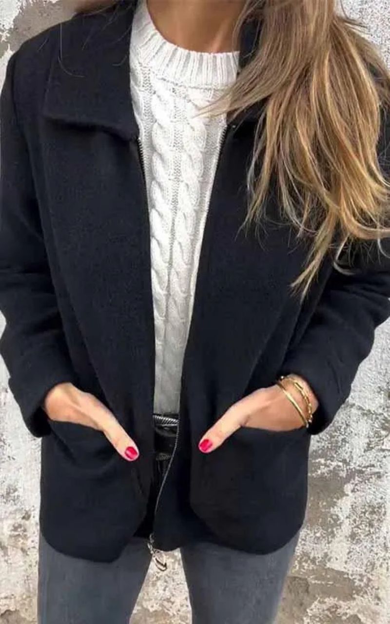 Lapel Zip Jacket