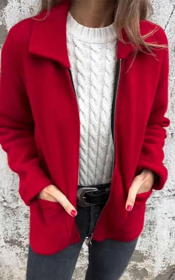 Lapel Zip Jacket