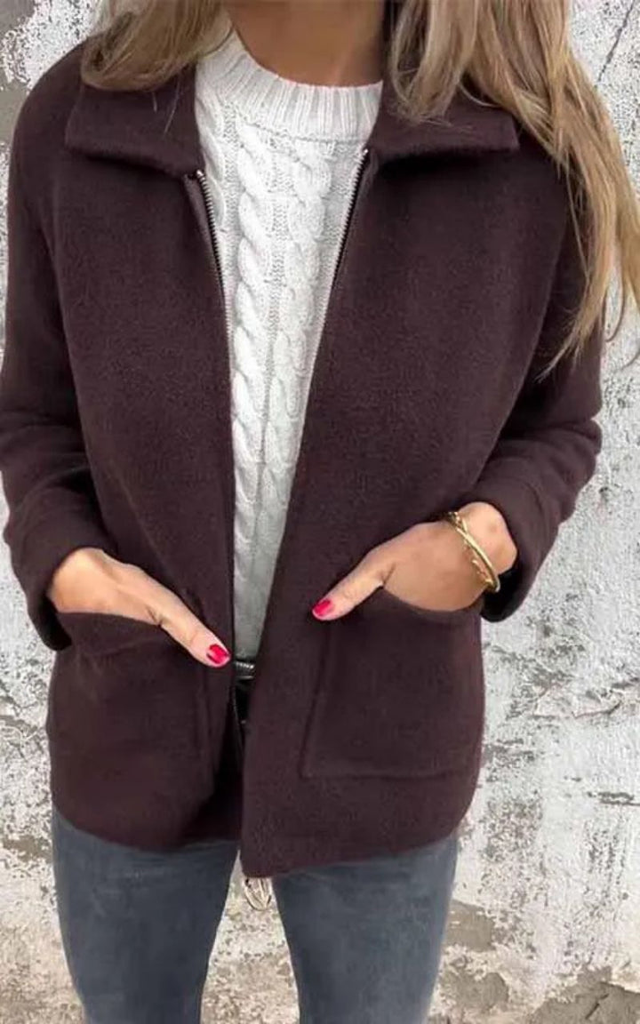 Lapel Zip Jacket