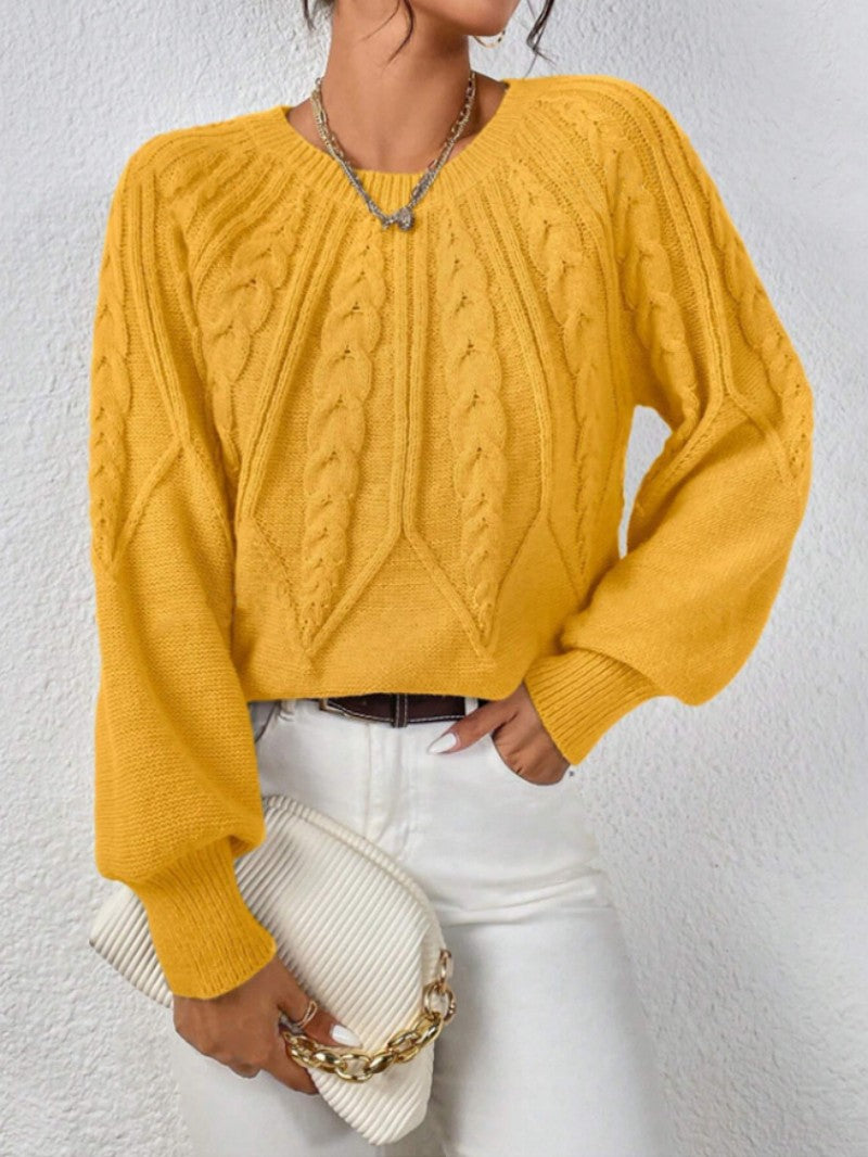 Pullover Crewneck Knit Sweater