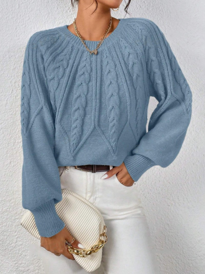 Pullover Crewneck Knit Sweater