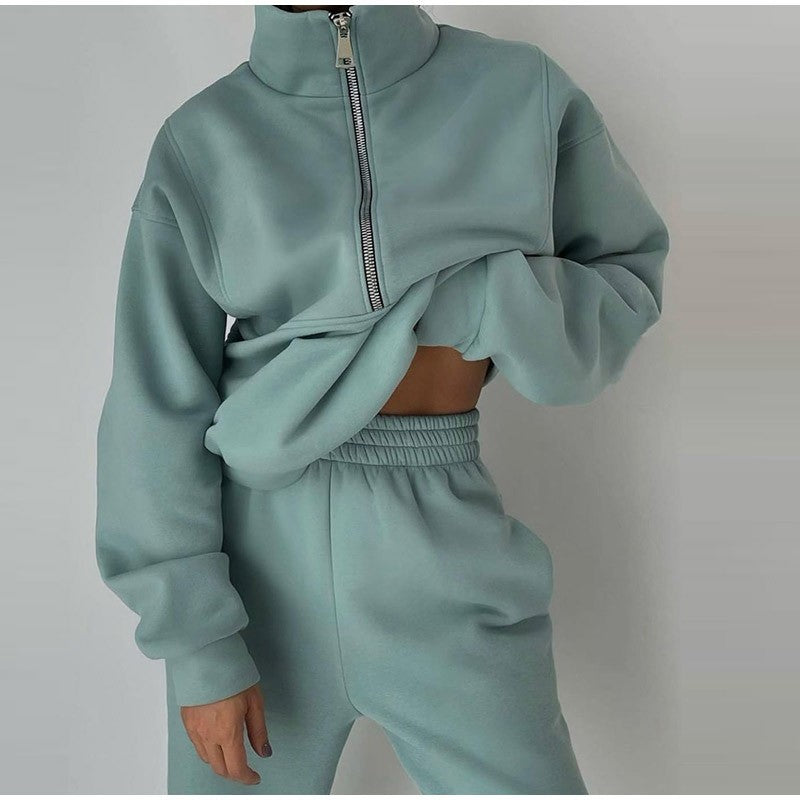 Casual Sports Sweater Pants Two-piece Set