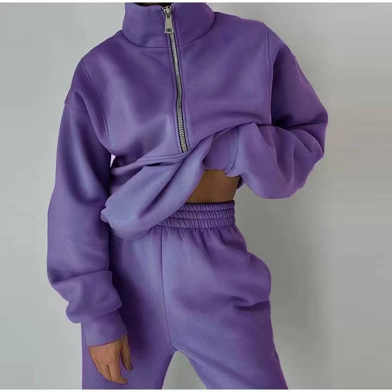 Casual Sports Sweater Pants Two-piece Set