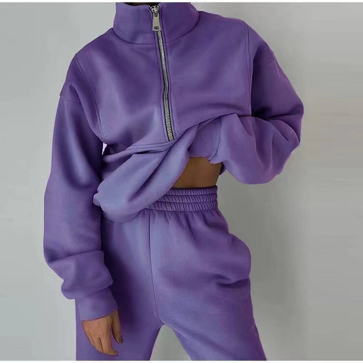 Casual Sports Sweater Pants Two-piece Set