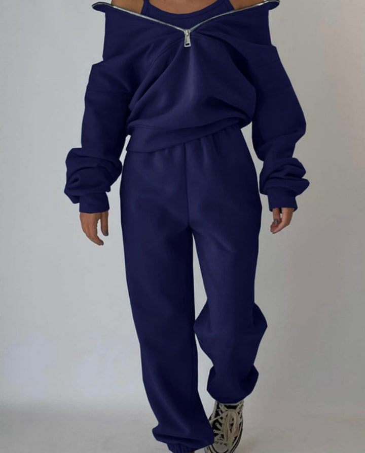 Casual Sports Sweater Pants Two-piece Set