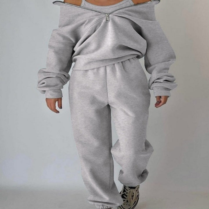 Casual Sports Sweater Pants Two-piece Set