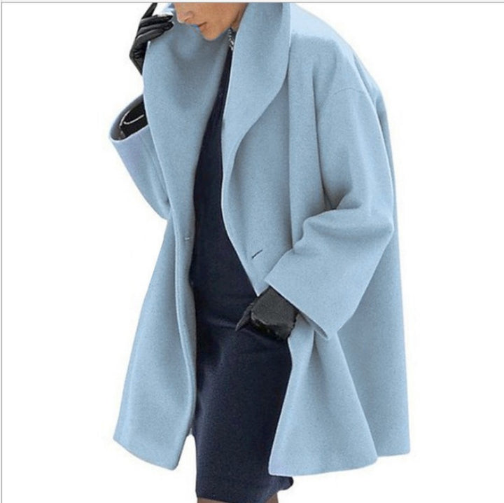 Crewneck Loose Hooded Coat