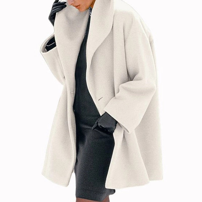 Crewneck Loose Hooded Coat