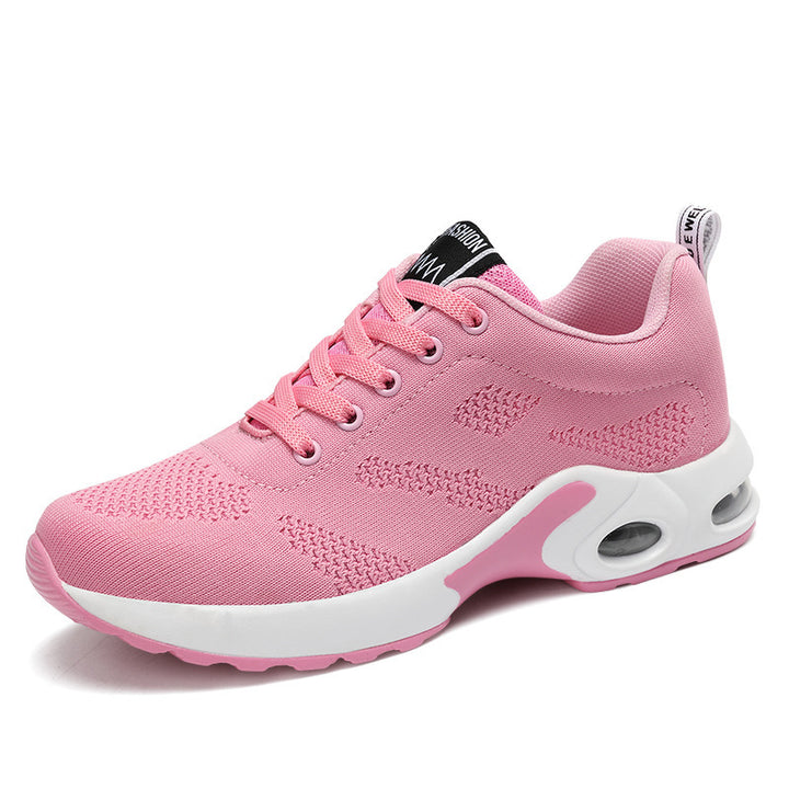 Women's Air Cushion Running Trainers Breathable Mesh Lace Up Sport Sneakers