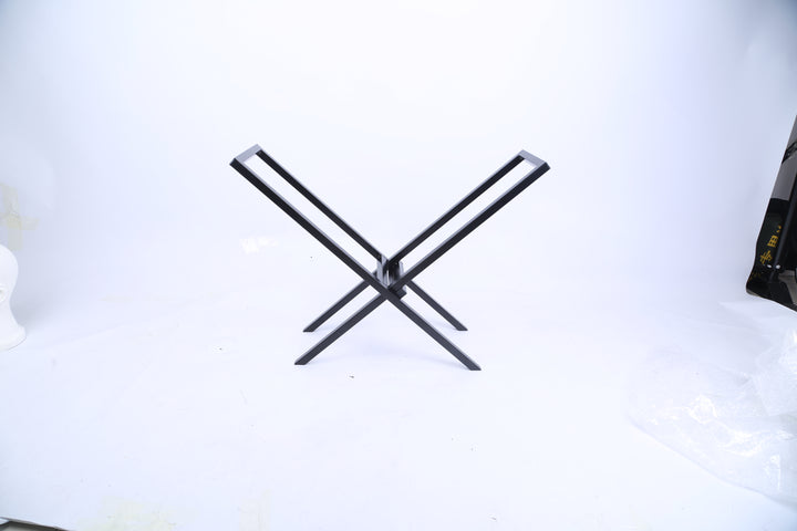 1Pc Firewood Log Rack 220LBS Steel Wood Lumber Storage Stacking Rack X Shape Storage Holder For Fireplace Firepit