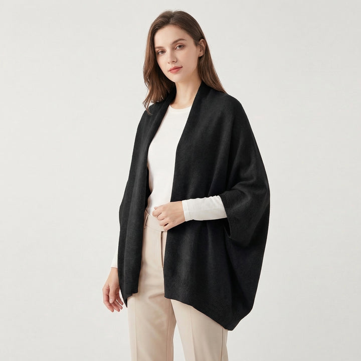 Knitted Cardigan Cashmere Shawl