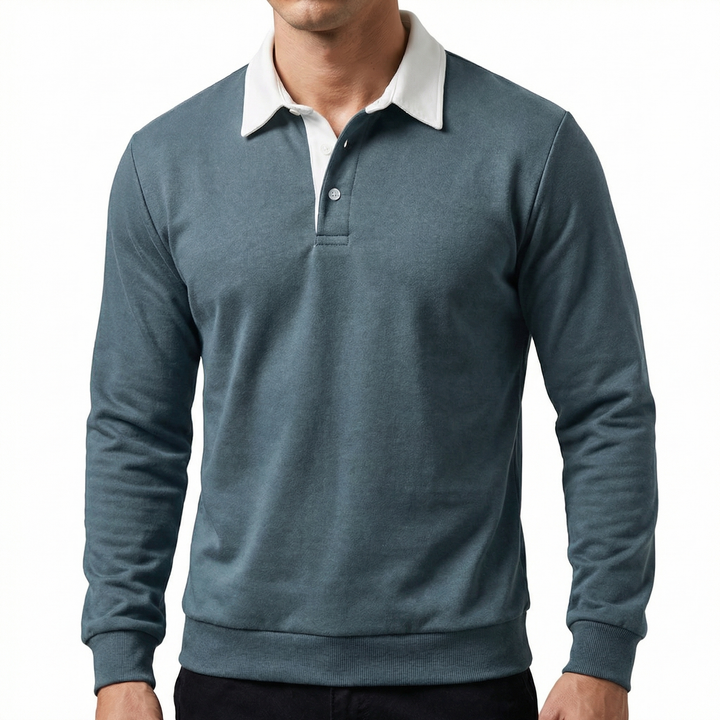 Men's Slim Fit Classic Cotton Blend Casual Polo Shirt