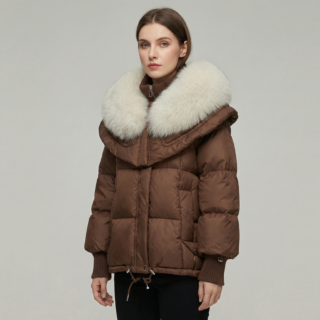 Women's Luxury Fur Collar Warm Puffer Winter Coat