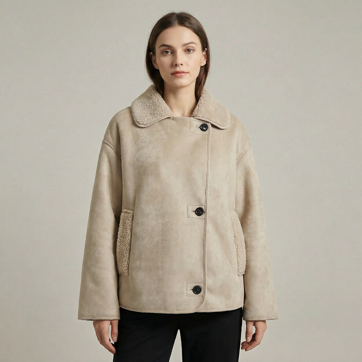 Women's Double Collar Quilted Oversized Winter Coat