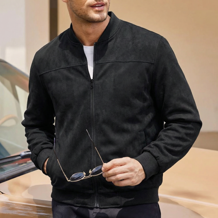 Men's Casual Lightweight Zip Up Bomber Jacket