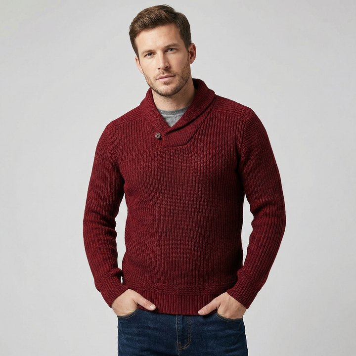 Men's Classic Slim Fit Premium Knit Pullover Jumper