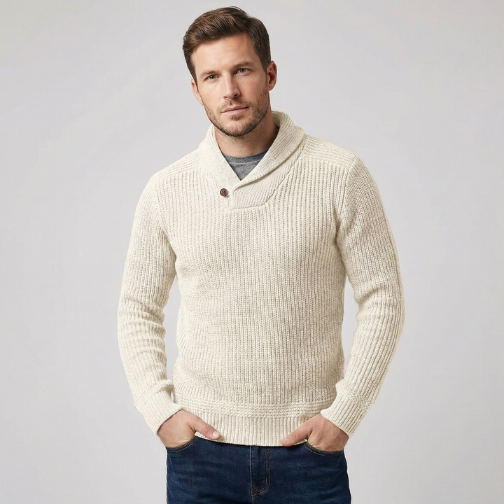 Men's Classic Slim Fit Premium Knit Pullover Jumper