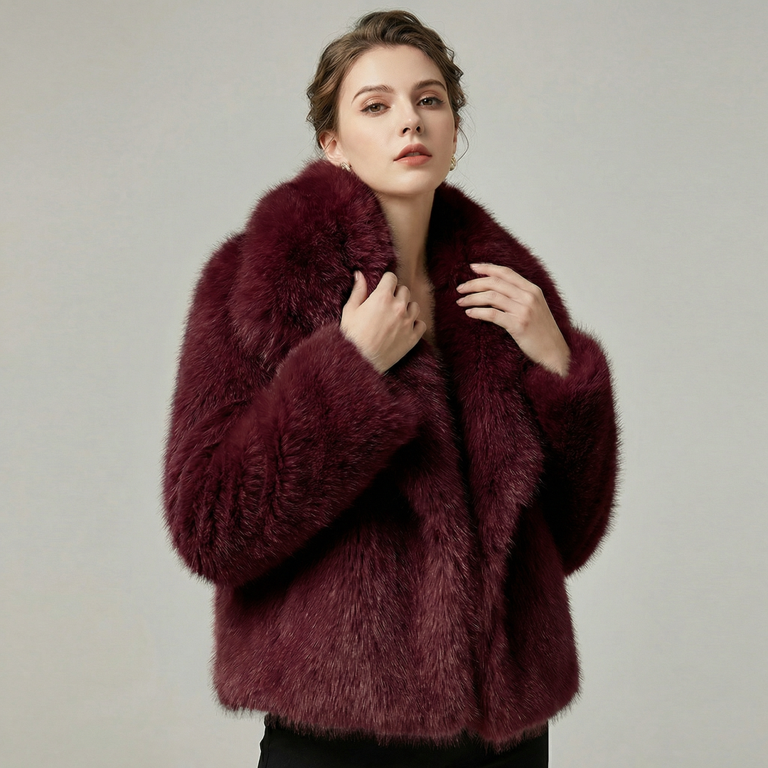 Women's Large Lapel Fluffy Oversized Faux Fur Coat