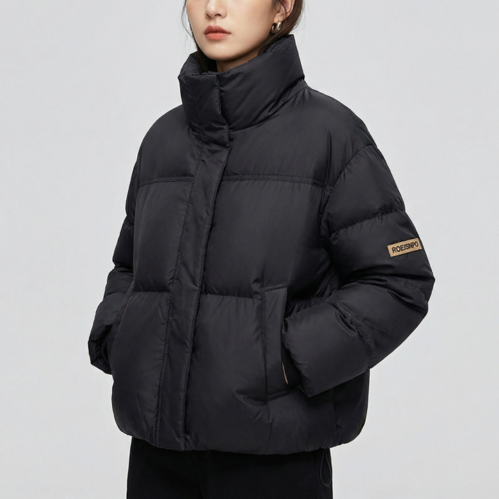 Women's Stand Collar Oversized Quilted Puffer Down Coat