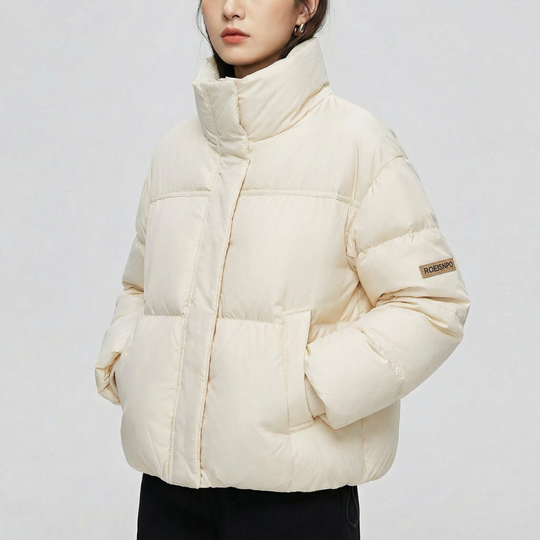 Women's Stand Collar Oversized Quilted Puffer Down Coat