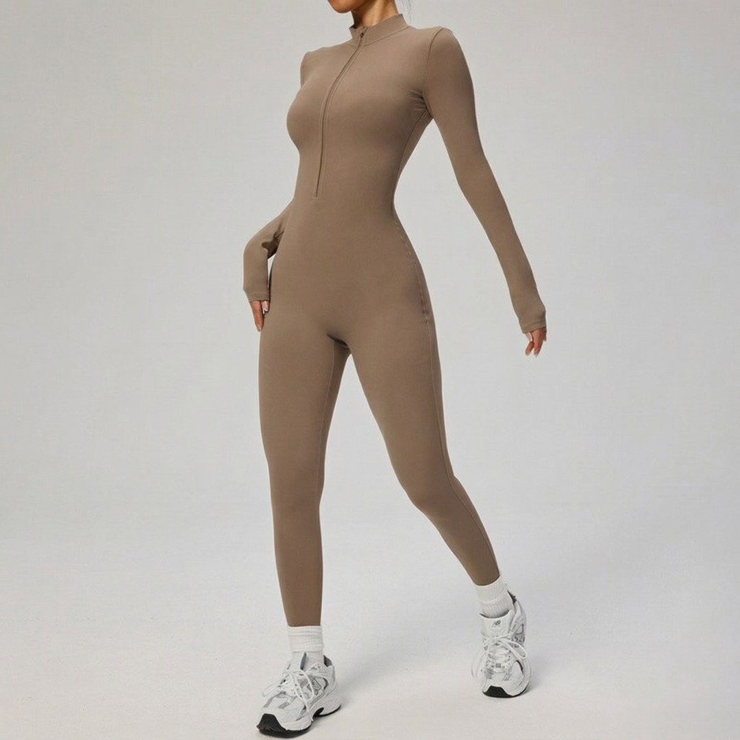 Women's Long Sleeve Full Body Yoga Jumpsuit