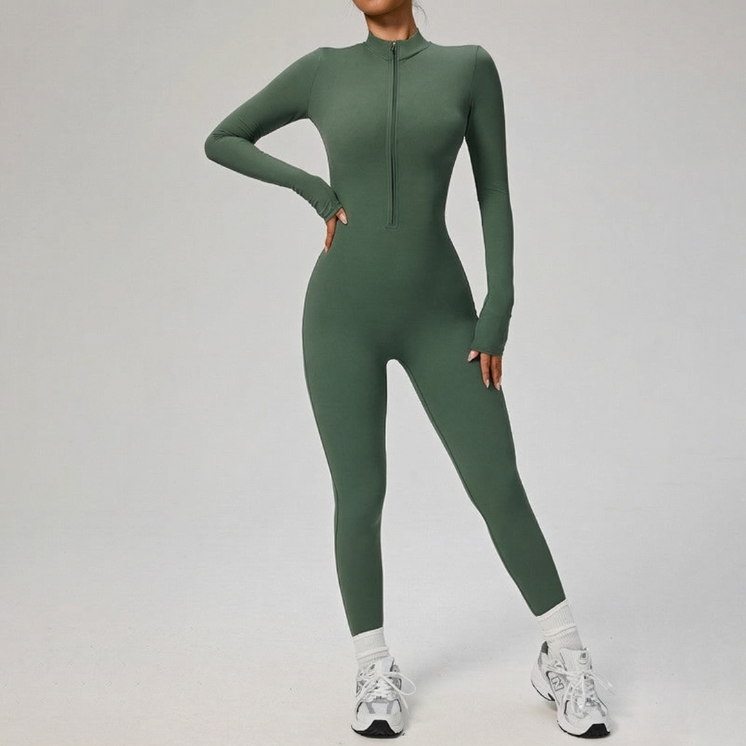 Women's Long Sleeve Full Body Yoga Jumpsuit