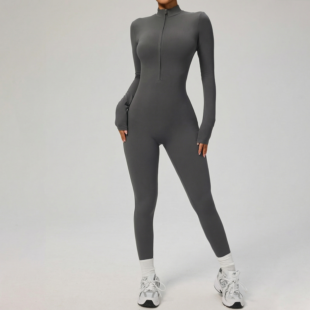 Women's Long Sleeve Full Body Yoga Jumpsuit