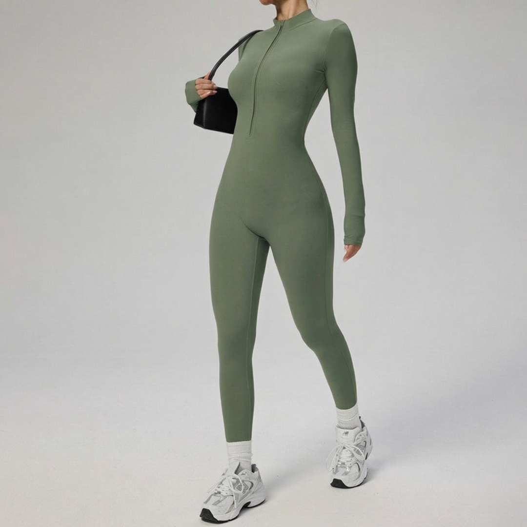 Women's Long Sleeve Full Body Yoga Jumpsuit