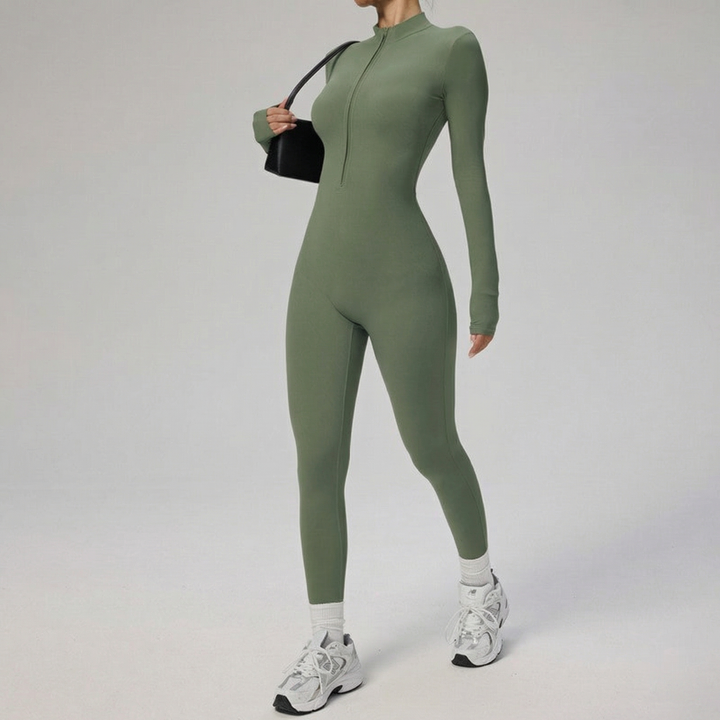 Women's Long Sleeve Full Body Yoga Jumpsuit