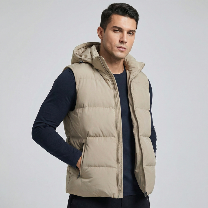 Men's Cotton Padded Sleeveless Gilet Puffer Vest