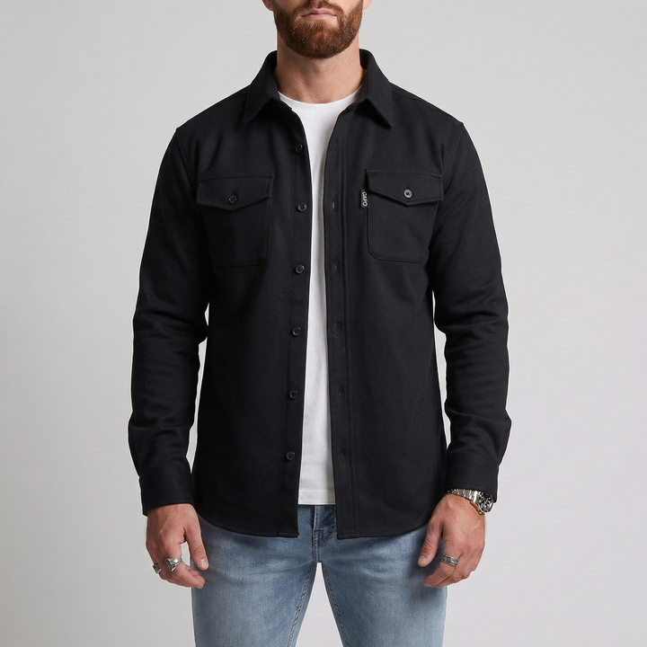 Men's Heavyweight Button Up Winter Shirt Jacket