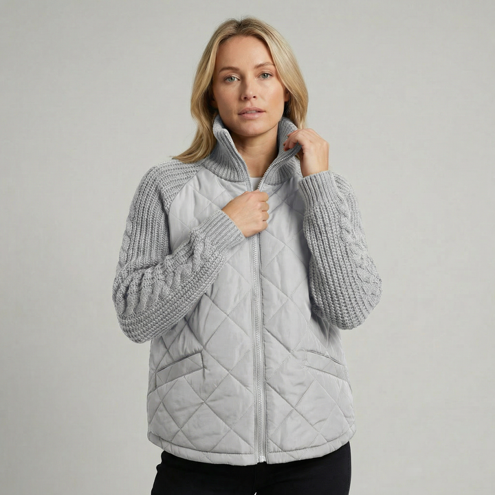 Women's Stand Collar Cotton Quilted Padded Winter Coat