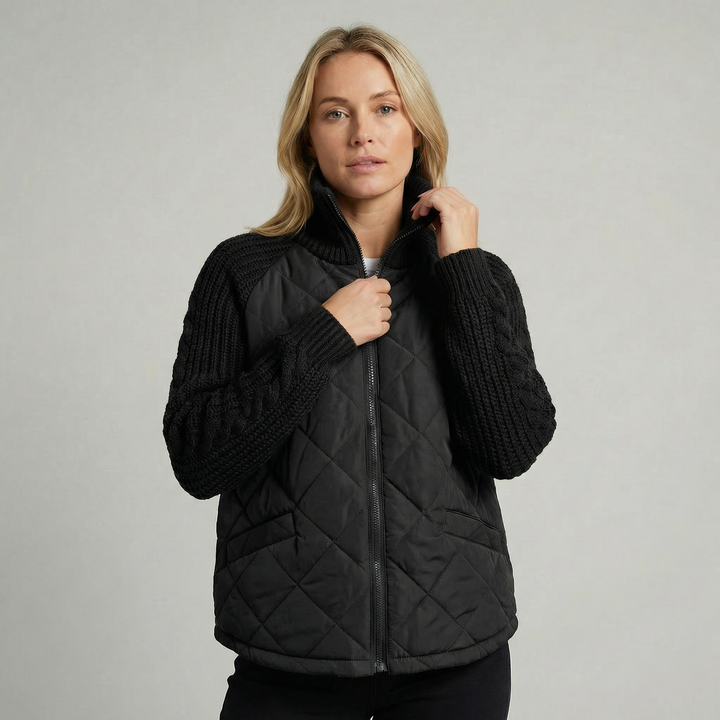Women's Stand Collar Cotton Quilted Padded Winter Coat