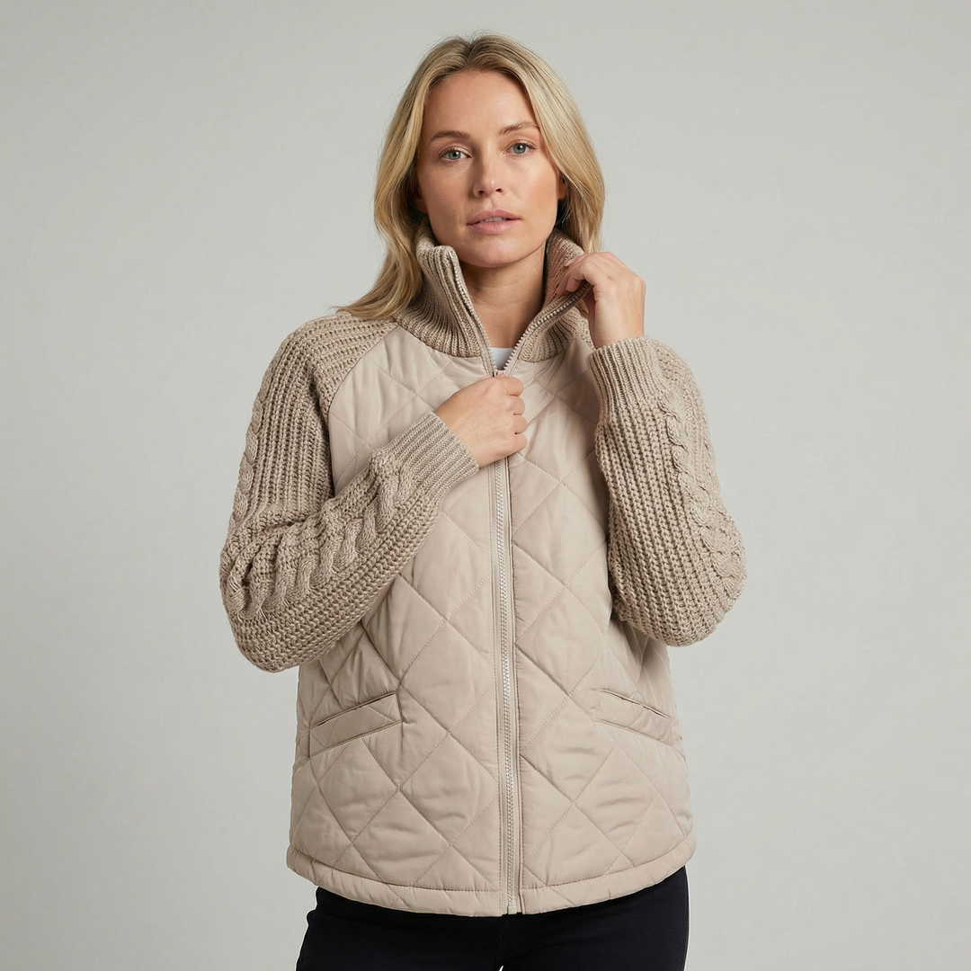 Women's Stand Collar Cotton Quilted Padded Winter Coat