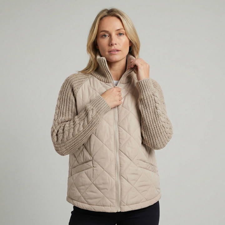 Women's Stand Collar Cotton Quilted Padded Winter Coat