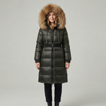 Army Green Raccoon Fur
