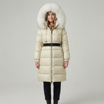 Beige Black Raccoon Fur