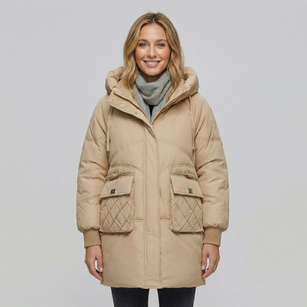 Women's Thick Cotton Mid-Length Puffer Coat