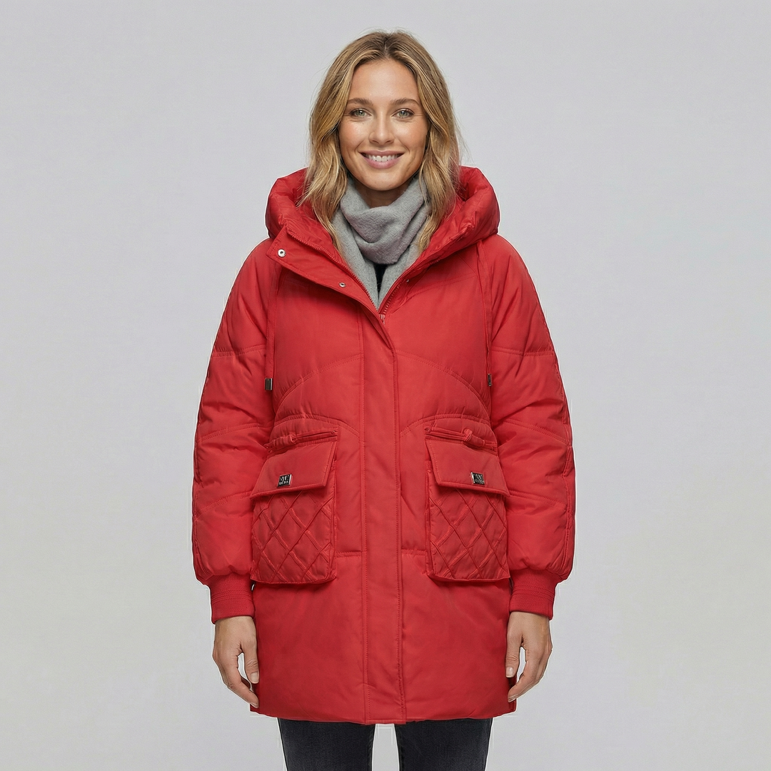 Women's Thick Cotton Mid-Length Puffer Coat