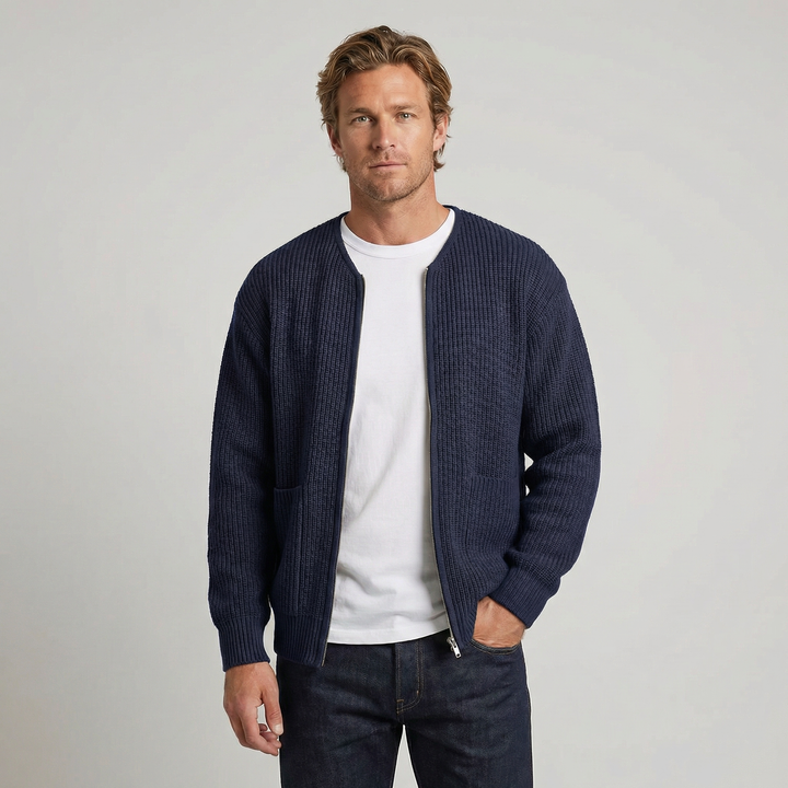 Men's Oversized Knit Cardigan Sweater