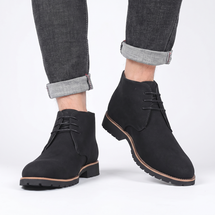 Men's Suede Lace Up Chukka Desert Ankle Boots