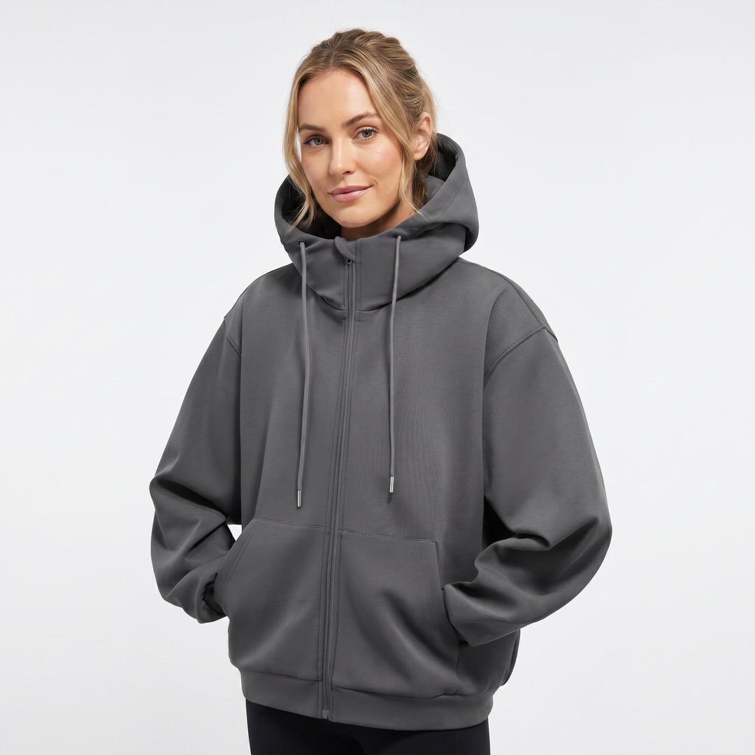Travel Airbag Hoodie Jumper – Oversized Zip Up Neck Pillow Hoodie