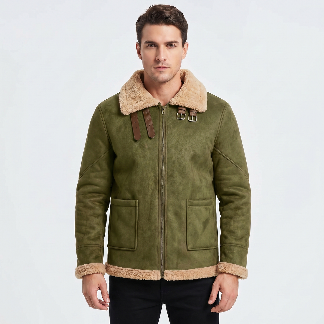 Men's Faux Fur Premium Bomber Jacket