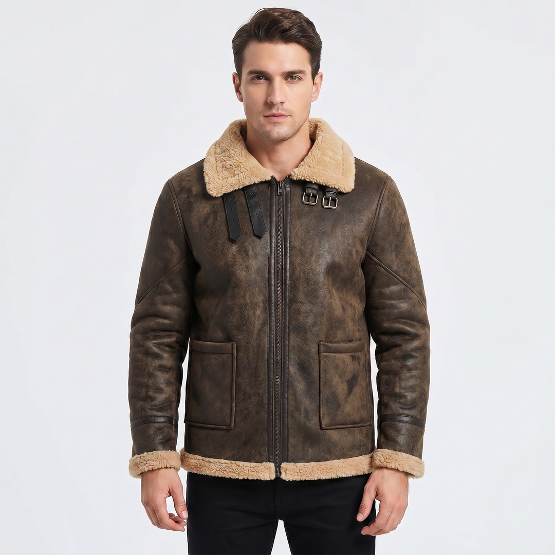 Men's Faux Fur Premium Bomber Jacket