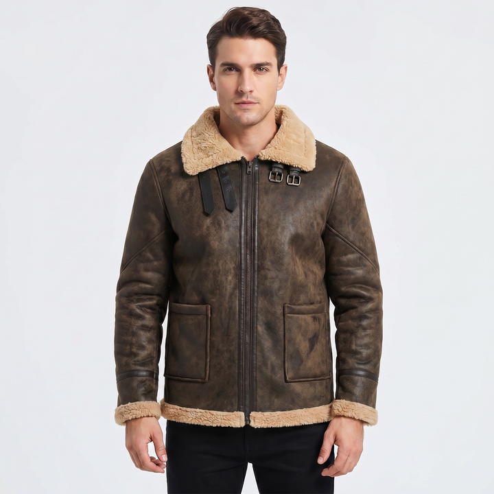 Men's Faux Fur Premium Bomber Jacket
