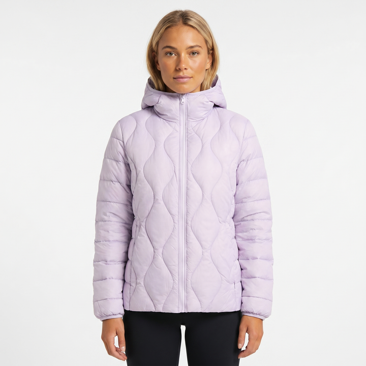 Womens Puffer Jacket – Lightweight Hooded Quilted