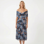 Tie-Dye Printing Black Blue