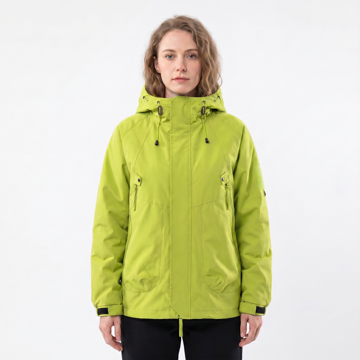 Women's Rain Jacket – Hooded Waterproof Shell Outdoor Multi-Pocket