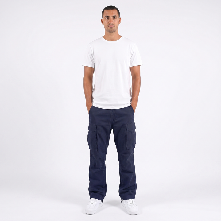 Men's Baggy Cargo Pants – Relaxed Fit Double Thigh Pockets